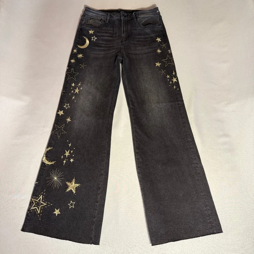 NWOT Free People x Driftwood Charlee Wide Leg Jeans Sz 28 - Picture 5 of 16